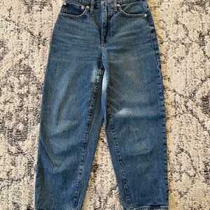 Madewell balloon jeans.